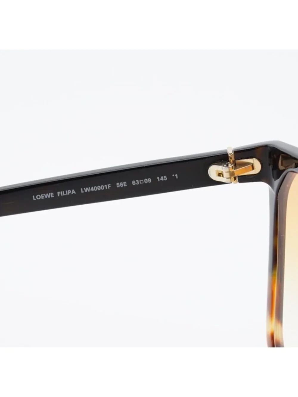 Loewe LW40001F 56E Sunglasses Havana Square Frame, Brown Lenses